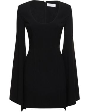 Michael Kors Kleid Aus Wollkrepp Mit Glockenärmeln - Schwarz