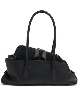 The Attico Small La Passeggiata Leather Bag - ブラック