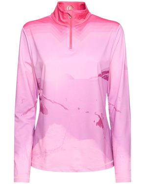 Bogner Beline2 Printed Turtleneck - Pink