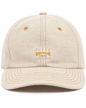 Soeur Decker Cotton Blend Baseball Hat - Natural