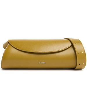 Jil Sander Damen Kleine Tasche Aus Nappaleder „Cannolo“ - Gelb