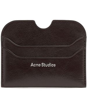 Acne Studios Large Elmas Shiny Leather Card Holder - Black