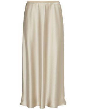 Max Mara Carnet シルクサテンスカート - ナチュラル