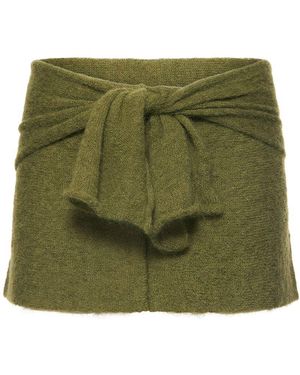 GIMAGUAS Aconcagua Knitted Mini Skirt - Green