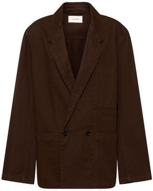 Lemaire デニムワークウェアブレザー - ブラウン