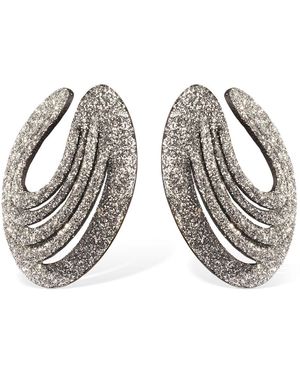 SO-LE STUDIO Lieve Leather Stud Earrings - Weiß