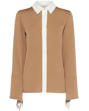 Max Mara Pio ウォッシュドシルクシャツ - ナチュラル