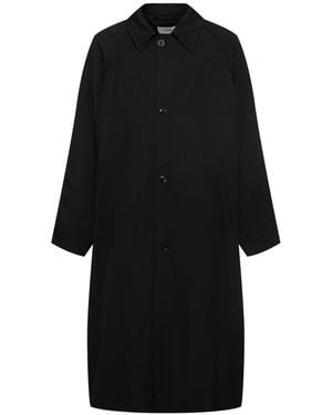 Lemaire Half Overcoat - Black