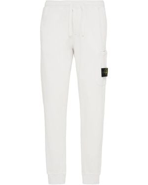 Stone Island Cotton Joggers - White