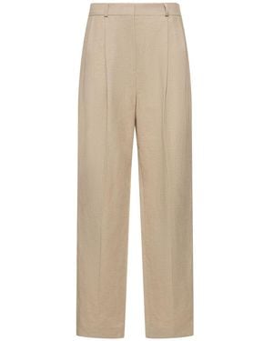 TOTEME Hose Aus Leinenmischung - Natur