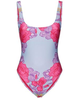 Versace Badeanzug Mit Druck - Mehrfarbig