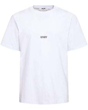MSGM Cotton T-shirt - Weiß