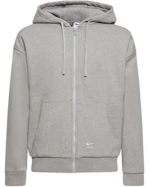 Nike Hoodie Aus Baumwollmischfleece "mmw" - Grau