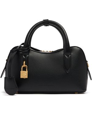 Stella McCartney Embossed Grainy Eco Mat トップハンドルバッグ - ブラック