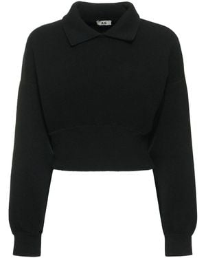 ANNAGRETA Livia Wool Pullover - Black