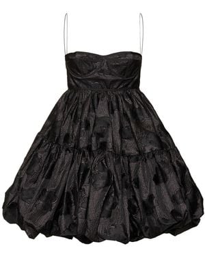 Cecilie Bahnsen Damen Minikleid Aus Filcoupé „Osha“ - Schwarz