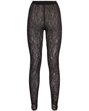 Wardrobe NYC Damen Nylonleggings Mit Steigbügel - Grau