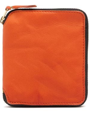 Comme des Garçons ウォッシュドレザーウォレット - オレンジ