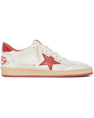 Golden Goose Ball Star ナッパレザー&ナイロンスニーカー - ピンク