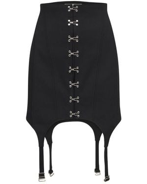 Dion Lee Cotton Blend Corset Mini Skirt - Black