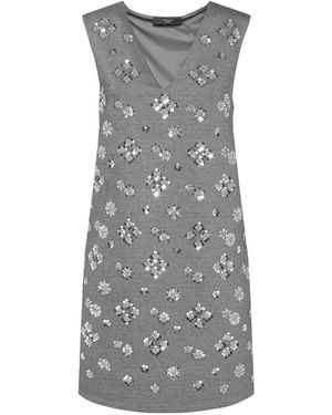 Weekend by Maxmara Hot Embroidered Mini Dress - Grey