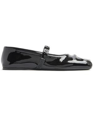 Marni Ballerinas aus Lackleder - Schwarz