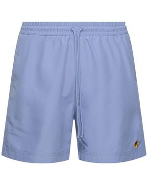 Carhartt Badeshorts Aus Technostoff "chase" - Blau