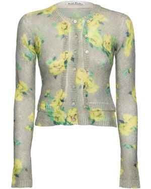 Acne Studios Damen Stricktop Aus Wollmischung „Kahoo“ - Grün