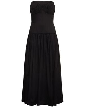 TOVE Damen Kleid Aus Stretch-Baumwolle „Lauryn“ - Schwarz