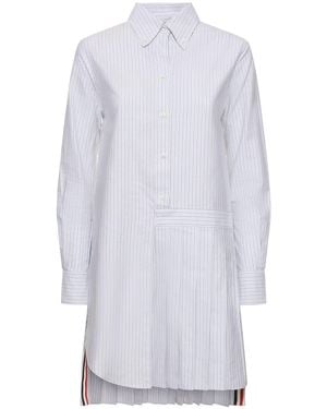 Thom Browne コットンミニドレス - ホワイト