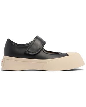 Marni Sneakers Aus Leder - Schwarz
