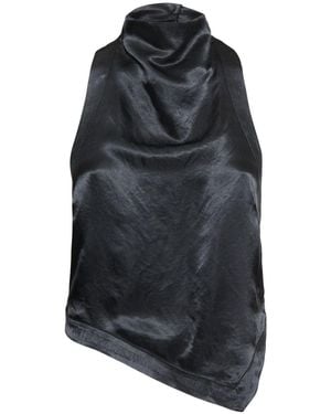Nanushka Damen Neckholder-Oberteil Aus Satin „Inara“ - Schwarz