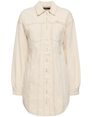 Amiri コットンデニムロングシャツ - ナチュラル