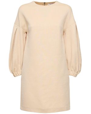 Max Mara コットンジャージーミニドレス - ナチュラル