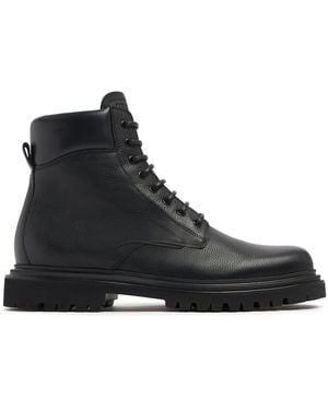 Dolce & Gabbana Herren Lederstiefel - Schwarz