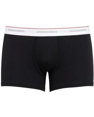 DSquared² Pack Of 3 Cotton Blend Boxer Briefs - ブラック