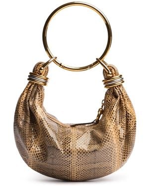 Chloé Bracelet Python レザーバッグ - ナチュラル