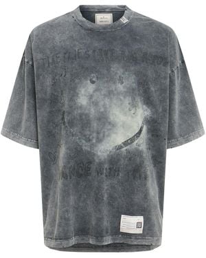 Maison Mihara Yasuhiro Herren T-Shirt Aus Baumwolle - Grau