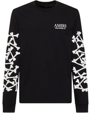 Amiri Herren Sweatshirt „Bones“ - Schwarz