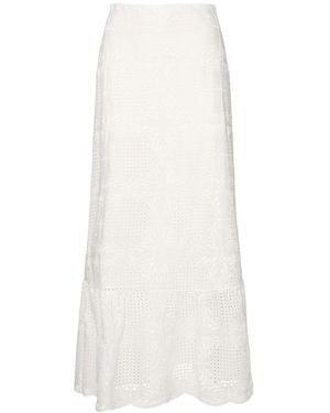 Giambattista Valli Rock Aus Baumwollmischvoile - Weiß