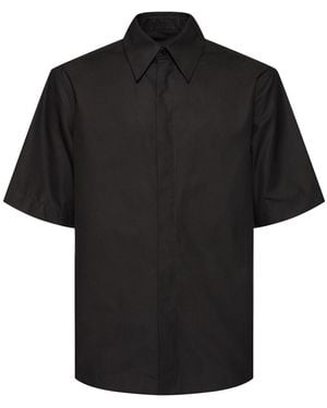 Jil Sander ボクシーフィットコットンシャツ - ブラック
