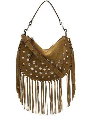 Isabel Marant Damen Weiche Schultertasche Aus Wildleder „Oskan“ - Mehrfarbig