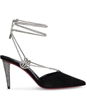 Christian Louboutin Damen 85Mm Hohe Pumps Wildleder Mit Kristallen „Astrid“ - Mehrfarbig