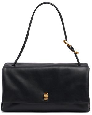 Marc Jacobs The Big Linkレザーショルダーバッグ - ブラック