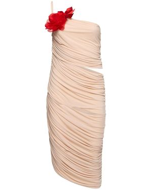Magda Butrym Minikleid Aus Jersey - Natur