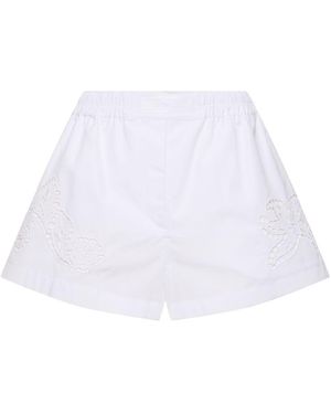 Versace Baroque ポプリンショートパンツ - ホワイト