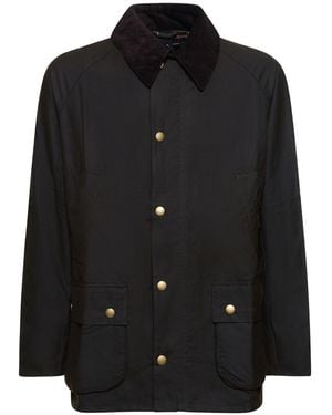 Barbour Jacke Aus Gewachster Baumwolle "bedale" - Schwarz