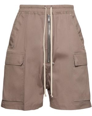 Rick Owens Cargobelas コットンショートパンツ - グレー