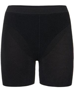 Live The Process Strickshorts Mit Hohem Bund "nyx" - Schwarz