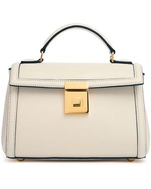 DeMellier London Donna Paris Smooth Leather Top Handle Bag - White